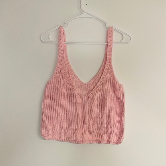 American Apparel Pink Sweater Tank - Picture 2 of 3